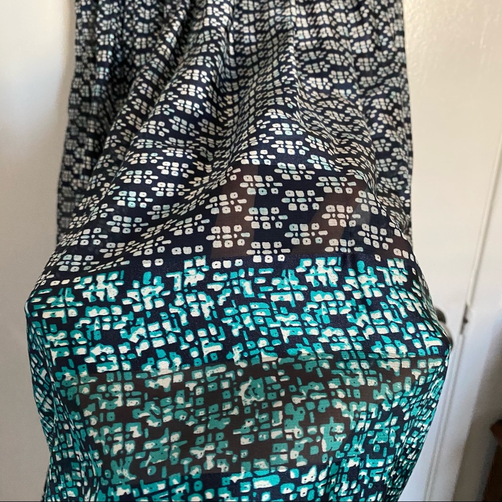 Max Studio Chiffon Mermaid Pattern Dress - Picture 3 of 6
